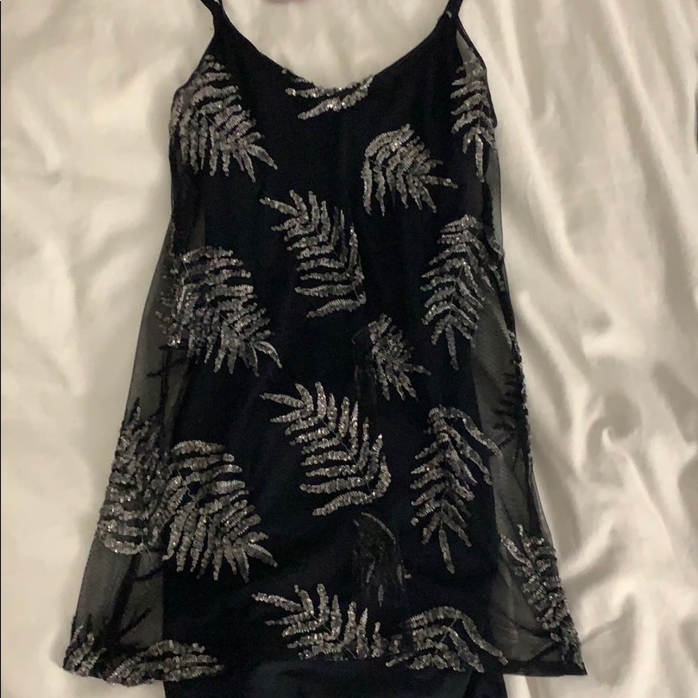 Sequined mini dress